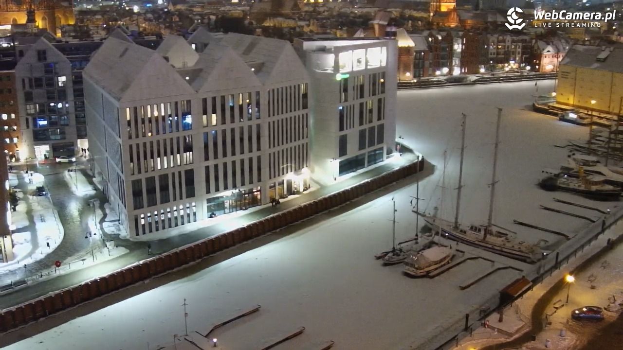 GDAŃSK - widok na Stare Miasto - 28 styczeń 2026, 19:45
