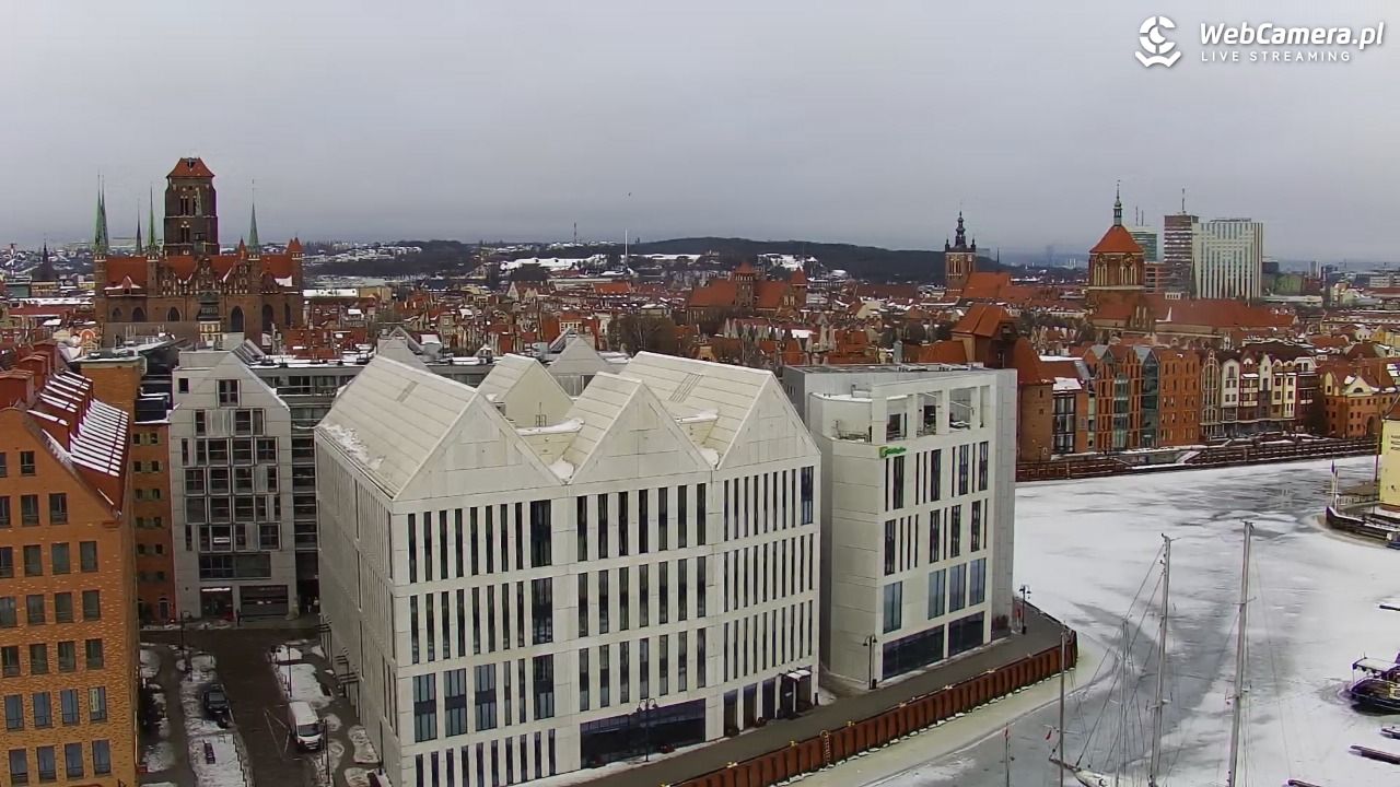 GDAŃSK - widok na Stare Miasto - 23 luty 2026, 08:36
