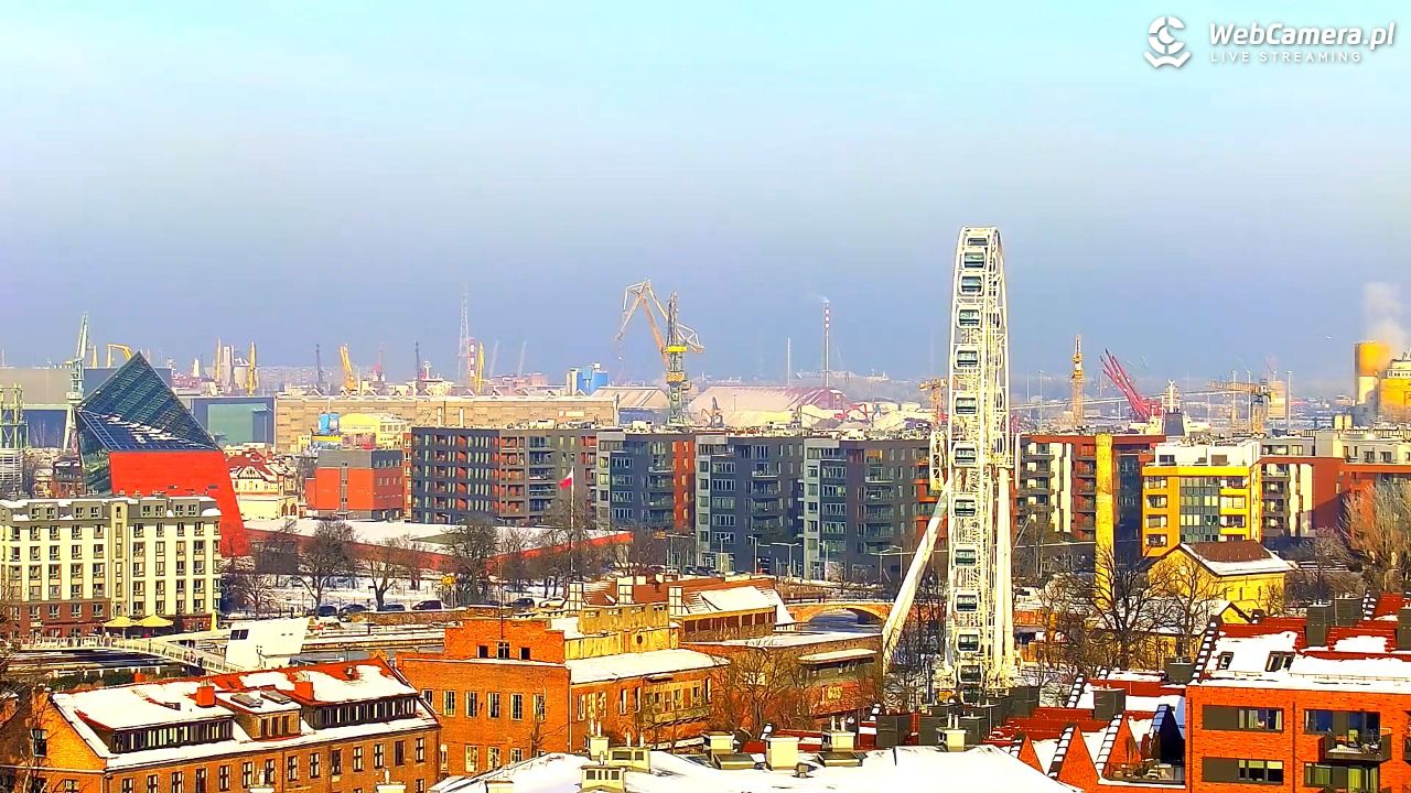 GDAŃSK - widok na Stare Miasto - 18 styczeń 2026, 12:09