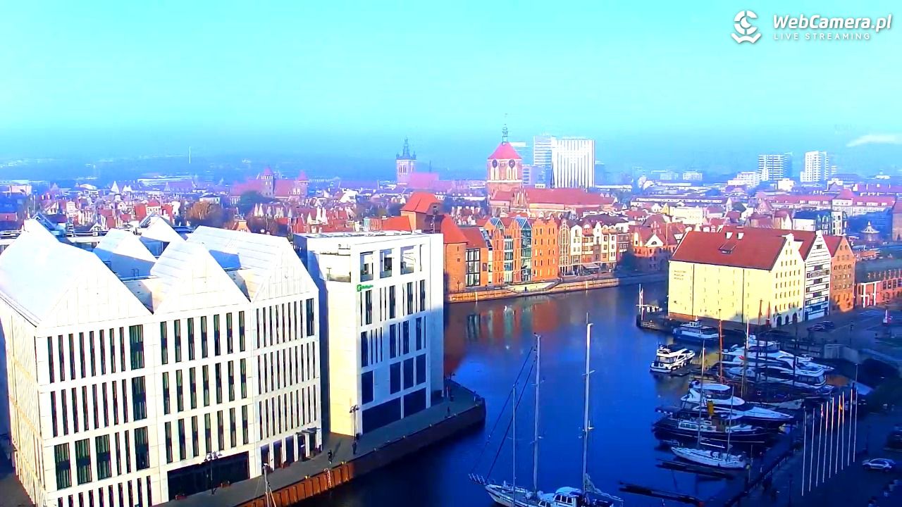 GDAŃSK - widok na Stare Miasto - 08 listopad 2025, 08:25