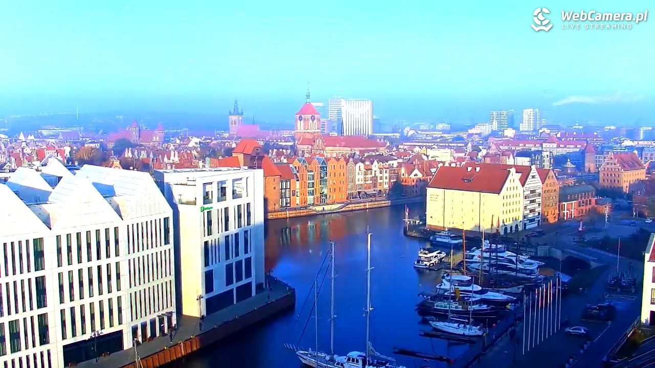 GDAŃSK - widok na Stare Miasto - 08 listopad 2025, 08:25