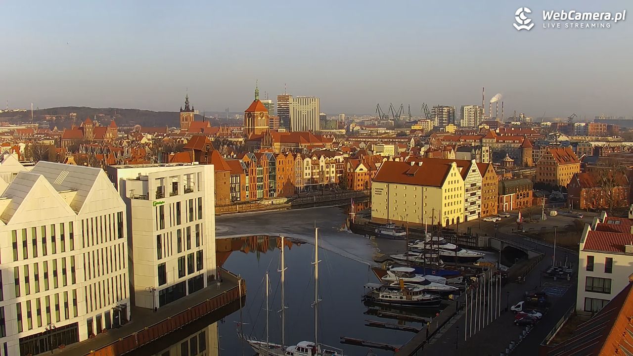 GDAŃSK - widok na Stare Miasto - 08 marzec 2026, 07:35
