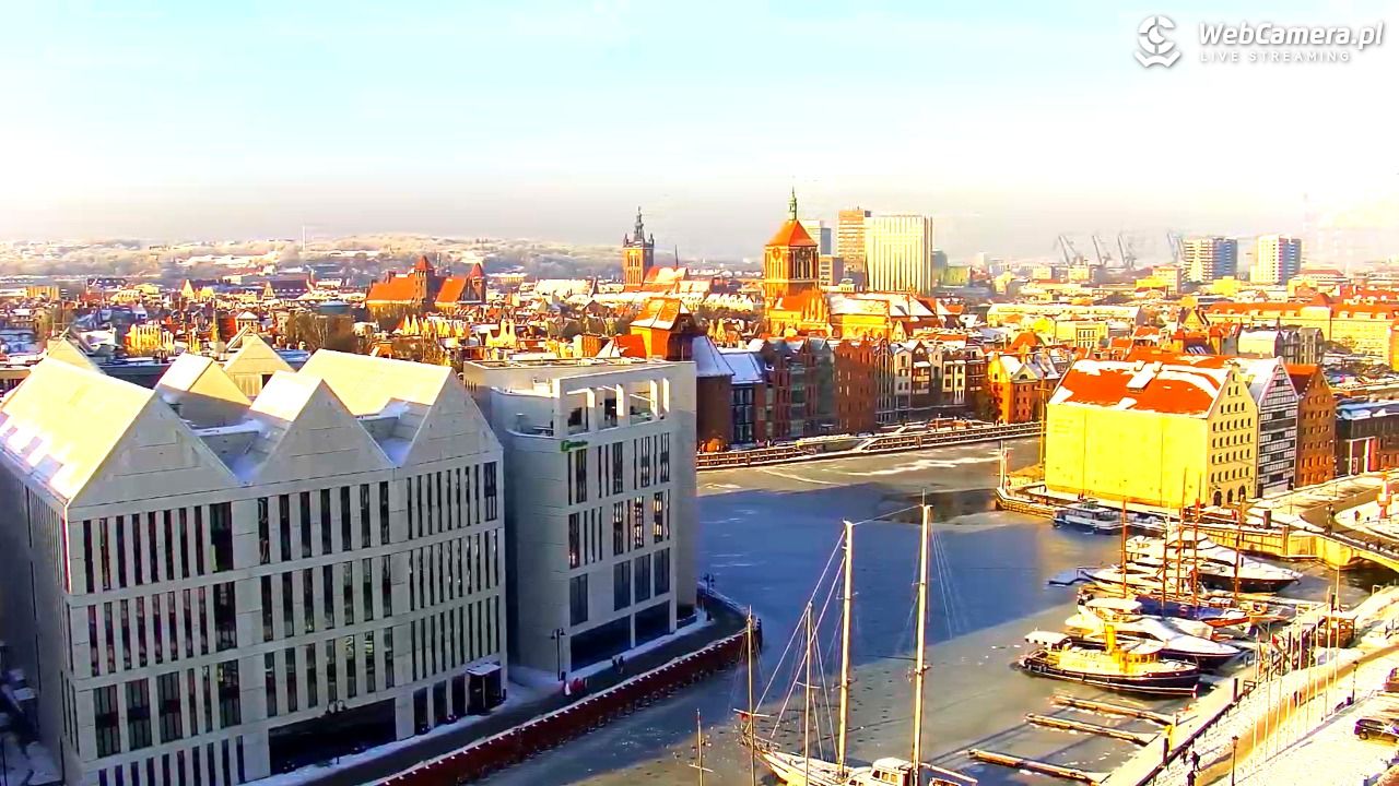 GDAŃSK - widok na Stare Miasto - 18 styczeń 2026, 12:08