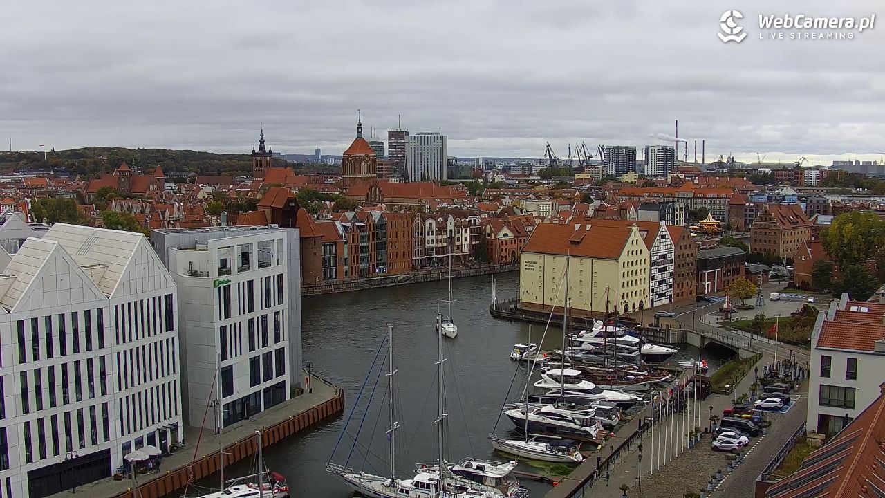 GDAŃSK - widok na Stare Miasto - 18 październik 2026, 08:02