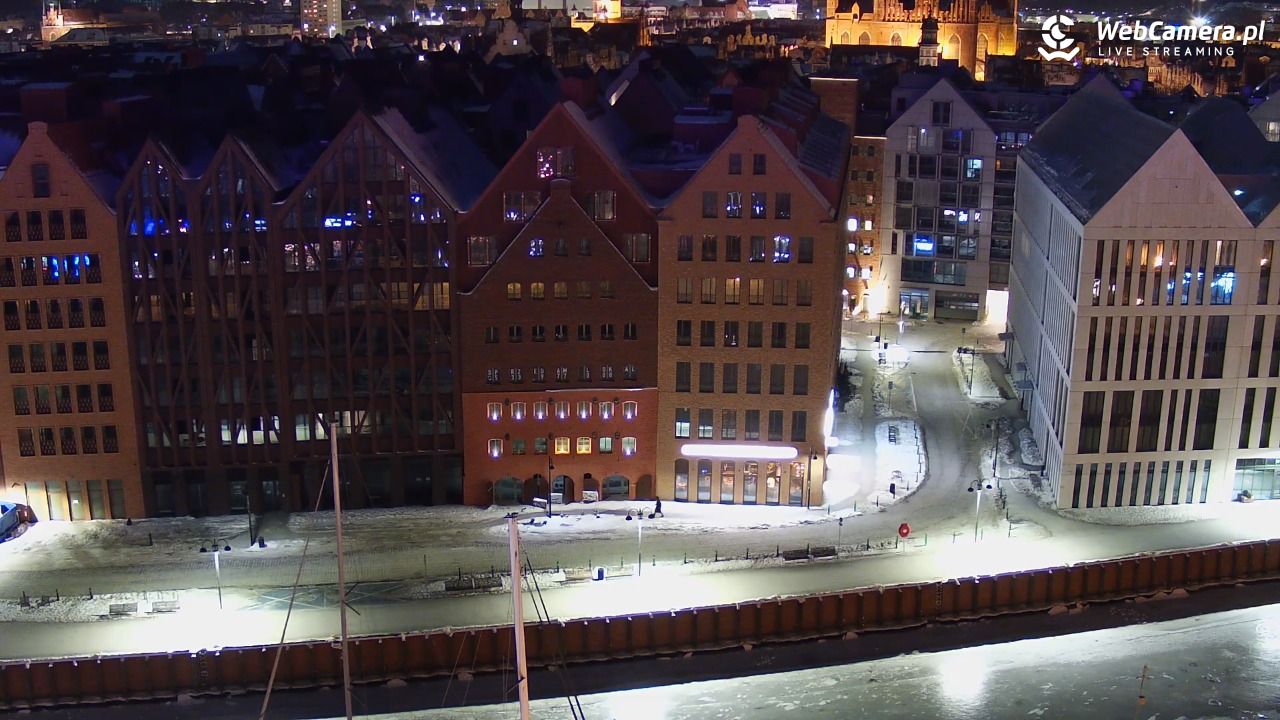 GDAŃSK - widok na Stare Miasto - 03 luty 2026, 00:15