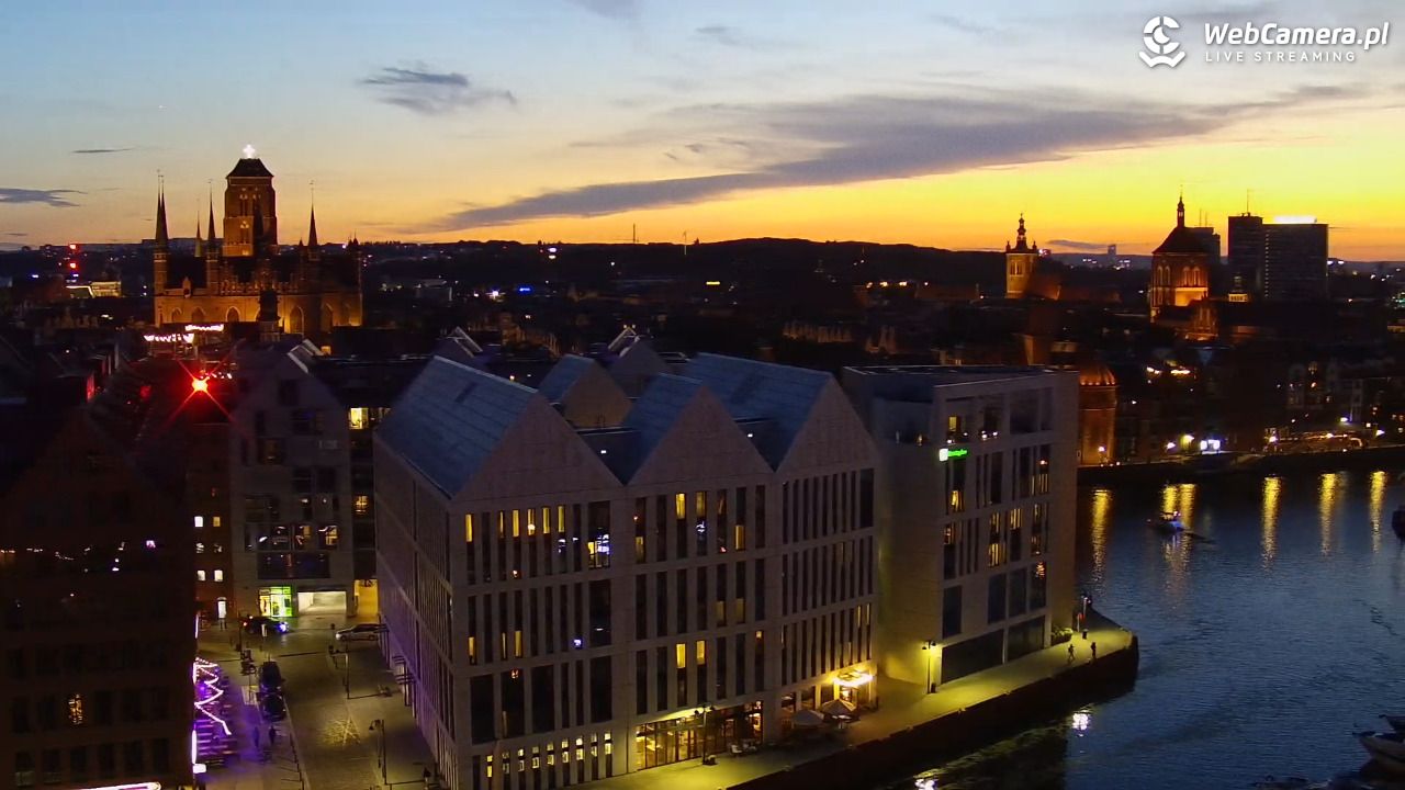 GDAŃSK - widok na Stare Miasto - 14 lipiec 2026, 22:03