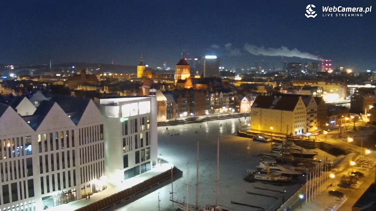 GDAŃSK - widok na Stare Miasto - 02 luty 2026, 21:17