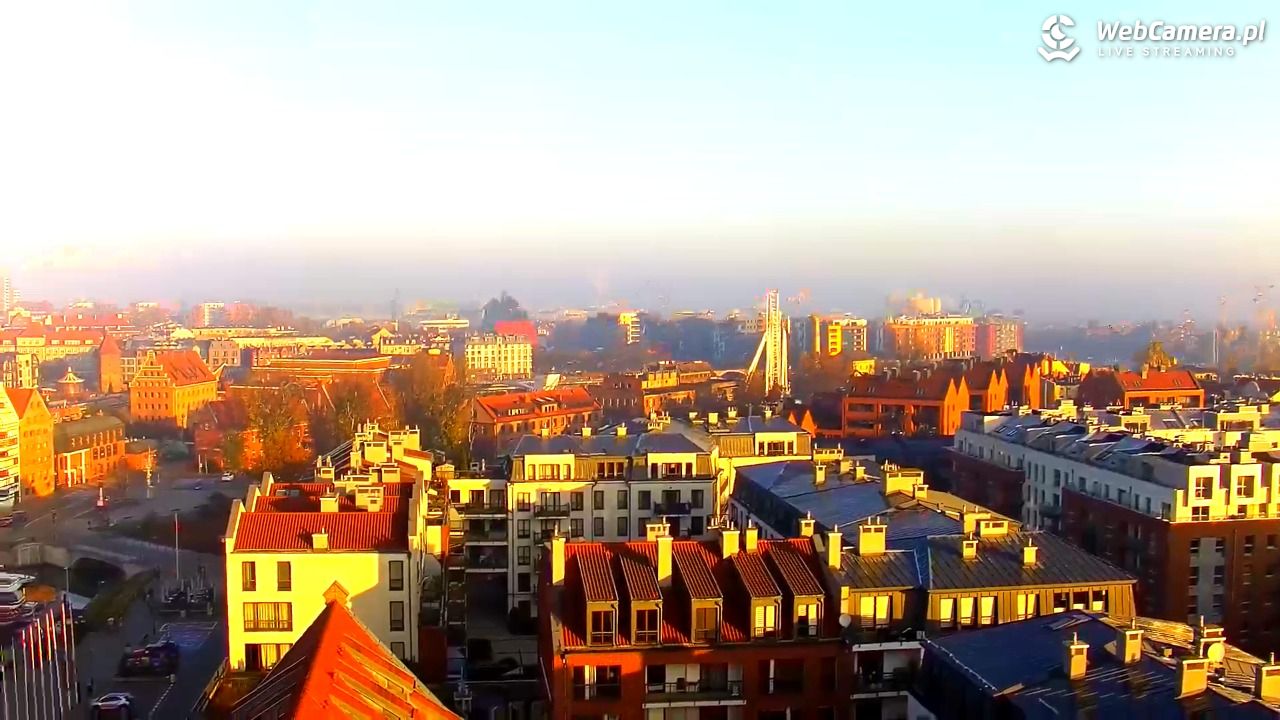 GDAŃSK - widok na Stare Miasto - 08 listopad 2025, 08:26