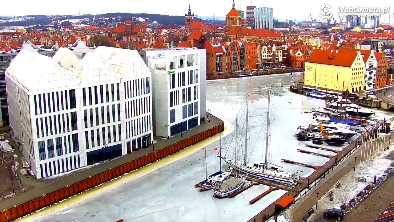 GDAŃSK - widok na Stare Miasto - 24 luty 2026, 08:46
