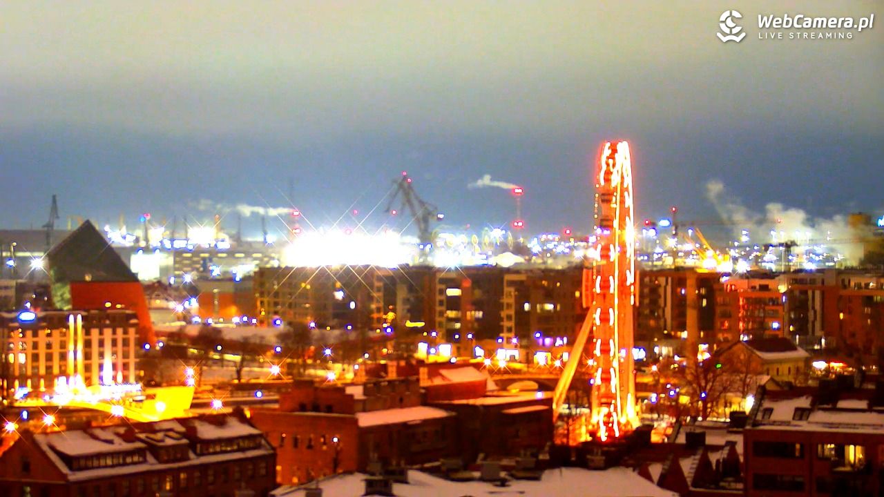 GDAŃSK - widok na Stare Miasto - 29 styczeń 2026, 17:05