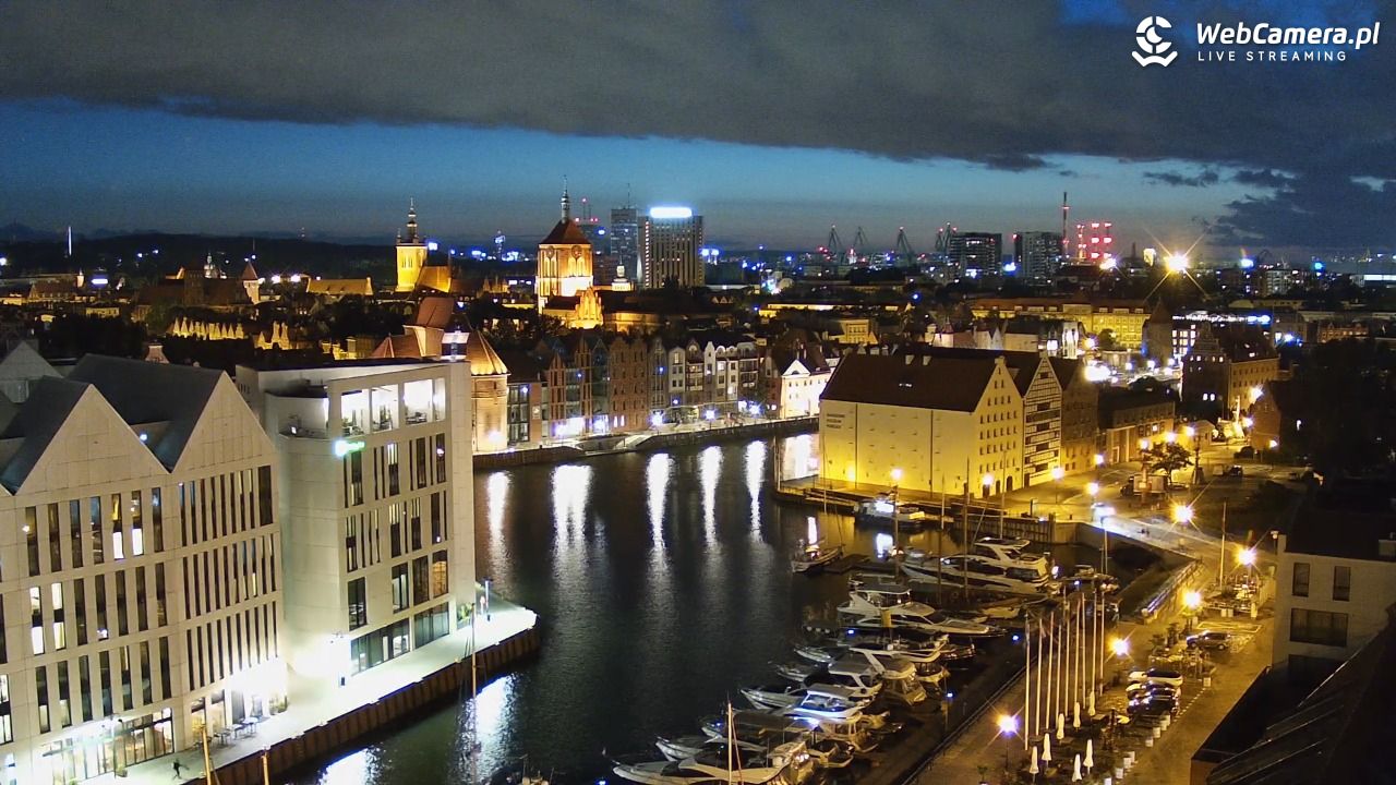 GDAŃSK - widok na Stare Miasto - 09 lipiec 2025, 23:18