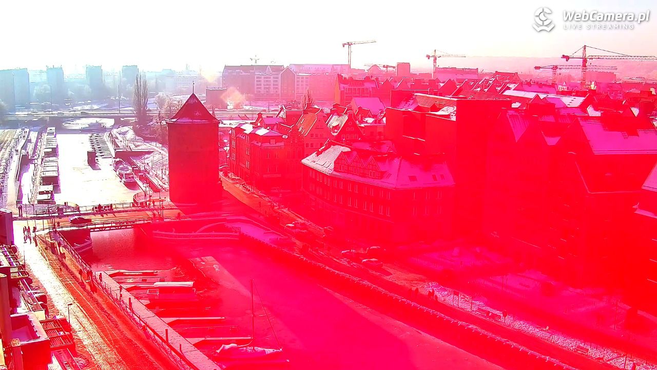 GDAŃSK - widok na Stare Miasto - 18 styczeń 2026, 12:05