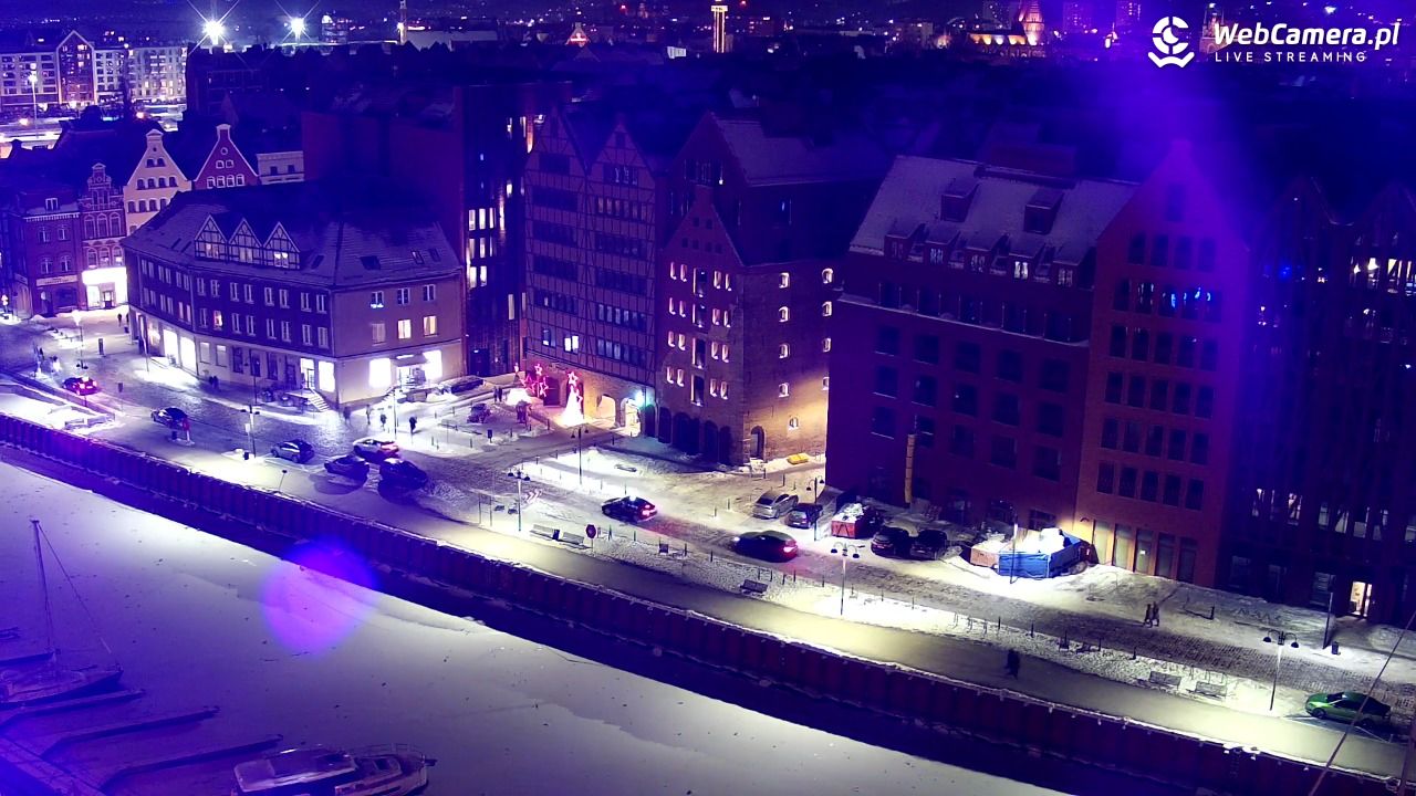 GDAŃSK - widok na Stare Miasto - 30 styczeń 2026, 19:04