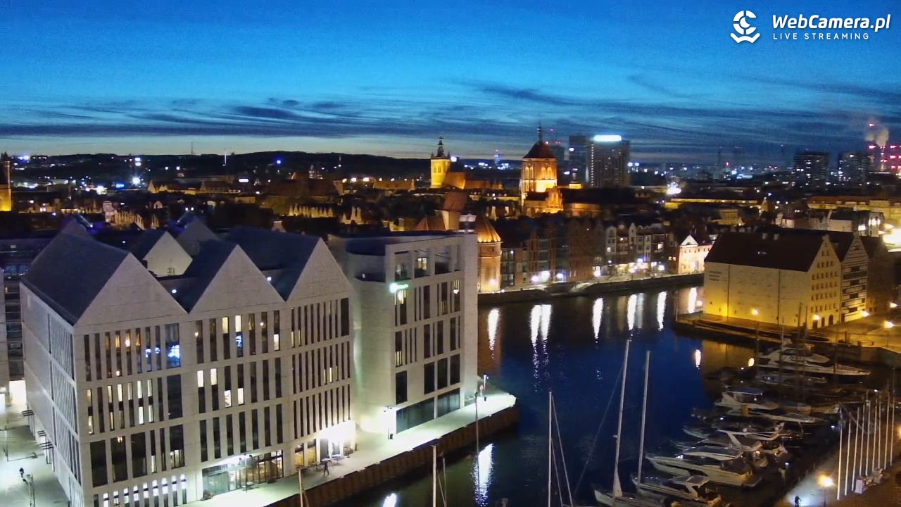 GDAŃSK - widok na Stare Miasto - 29 kwiecień 2026, 21:29