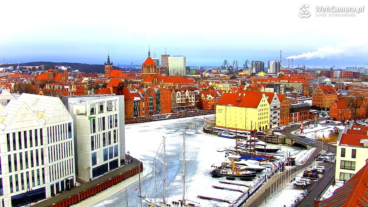 GDAŃSK - widok na Stare Miasto - 23 luty 2026, 09:40