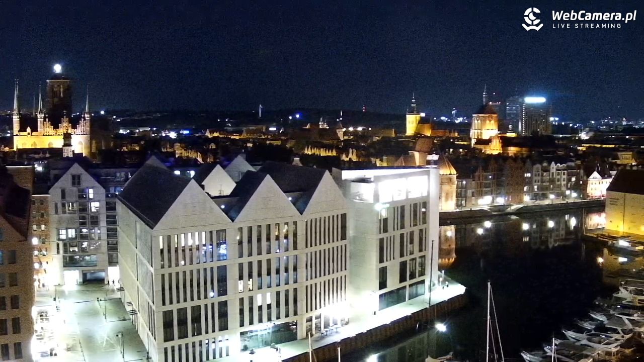 GDAŃSK - widok na Stare Miasto - 15 wresień 2025, 23:00