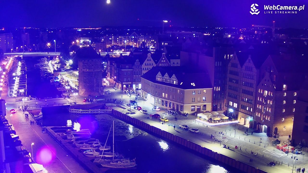 GDAŃSK - widok na Stare Miasto - 22 sierpień 2026, 22:09