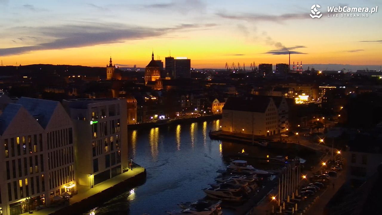 GDAŃSK - widok na Stare Miasto - 14 lipiec 2026, 22:05