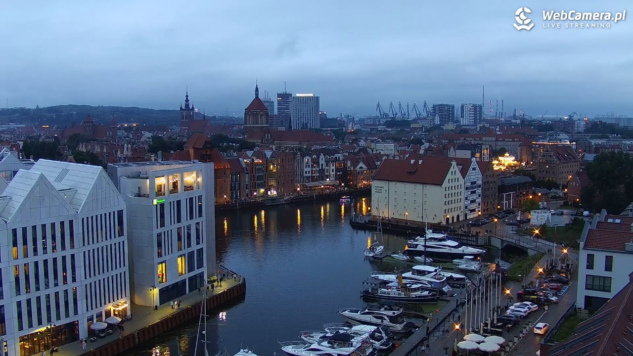 GDAŃSK - widok na Stare Miasto - 01 sierpień 2026, 20:52