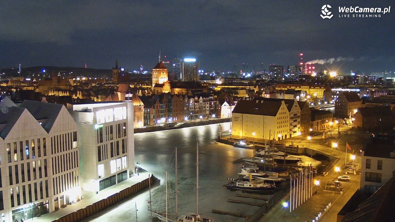 GDAŃSK - widok na Stare Miasto - 01 marzec 2026, 22:28