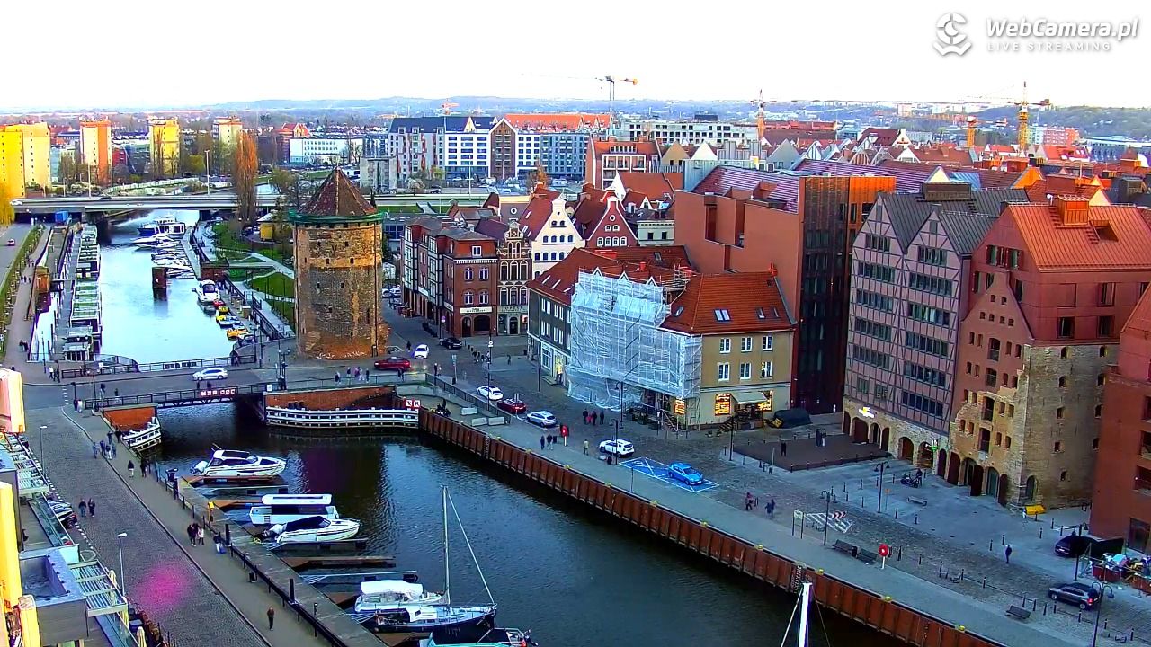 GDAŃSK - widok na Stare Miasto - 19 kwiecień 2026, 19:40