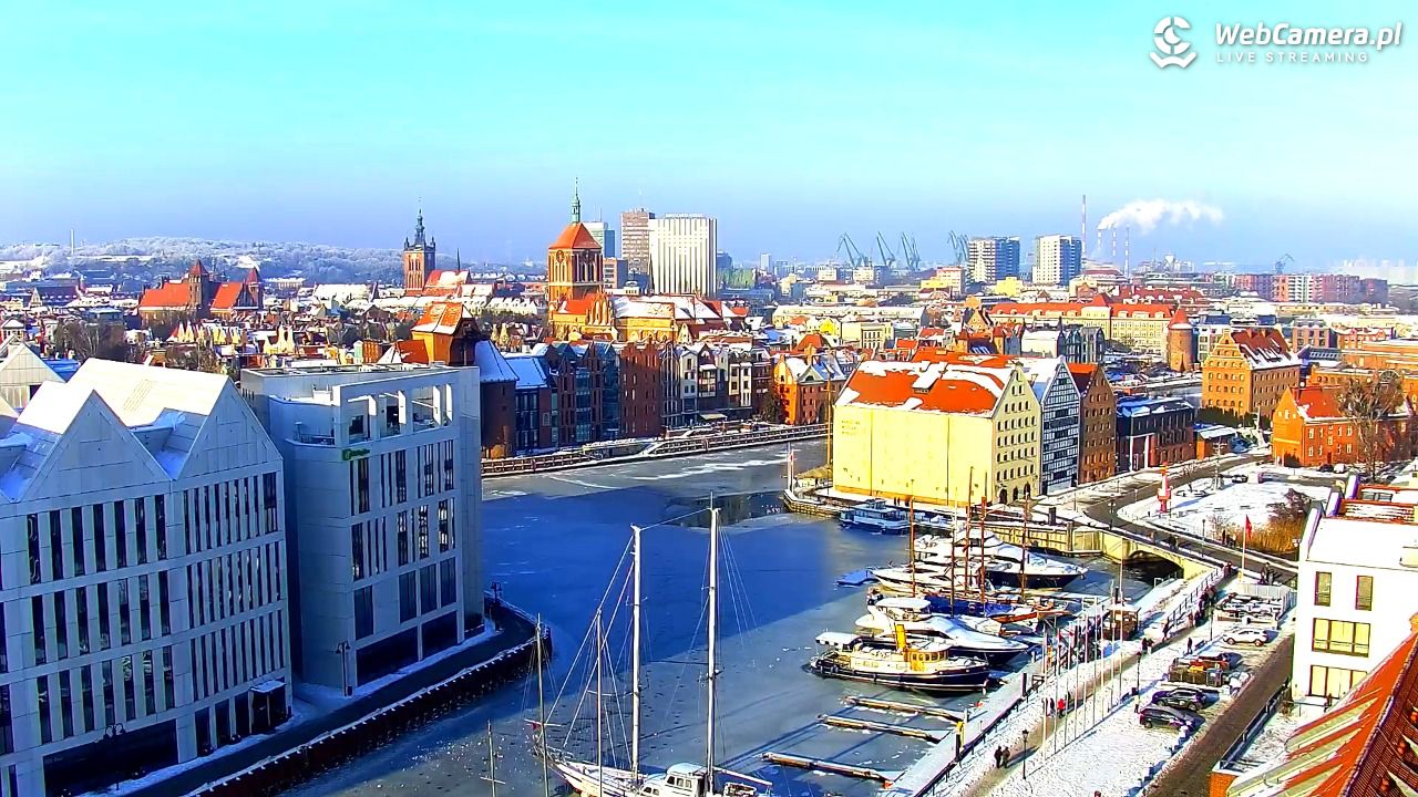 GDAŃSK - widok na Stare Miasto - 18 styczeń 2026, 12:02