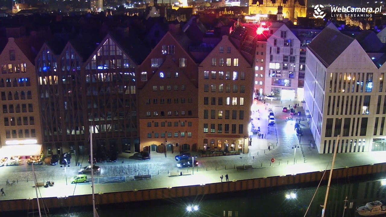 GDAŃSK - widok na Stare Miasto - 17 październik 2026, 21:55