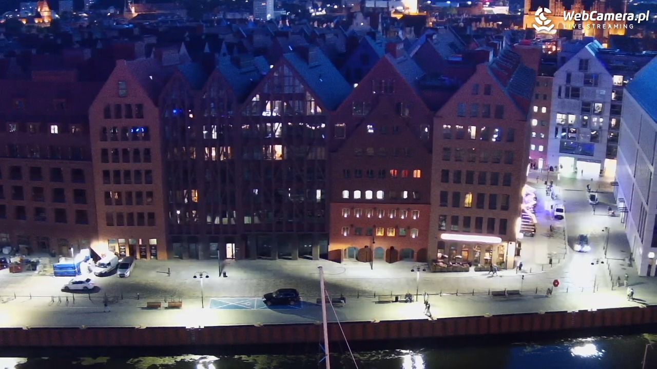 GDAŃSK - widok na Stare Miasto - 21 lipiec 2026, 22:00
