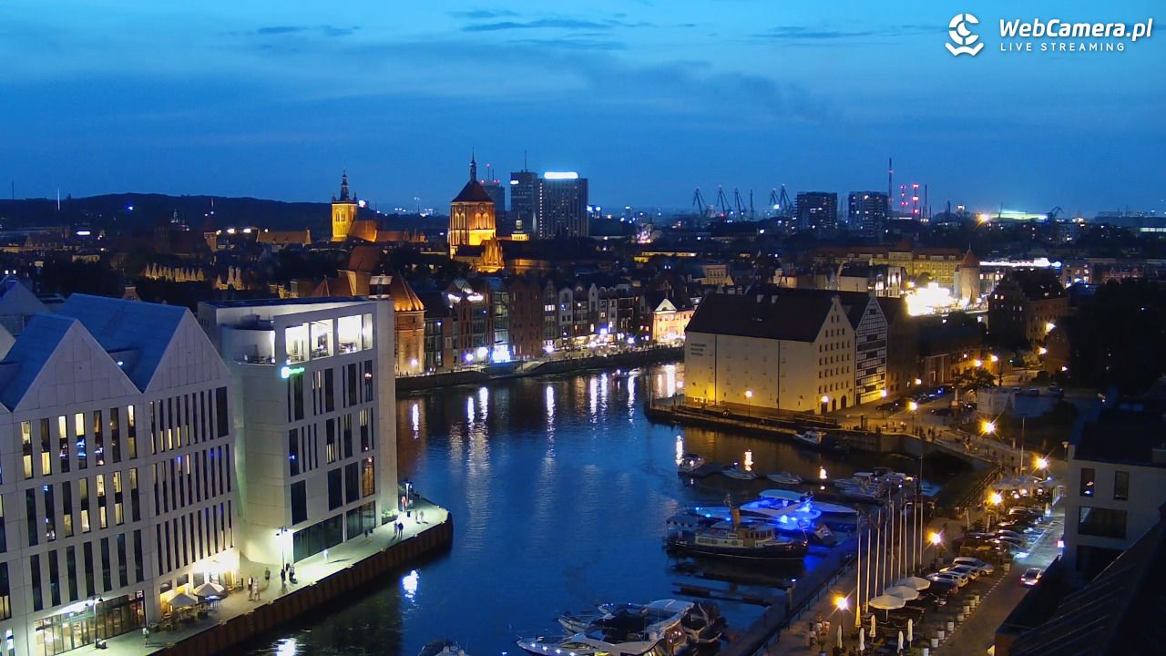 GDAŃSK - widok na Stare Miasto - 31 lipiec 2026, 21:40