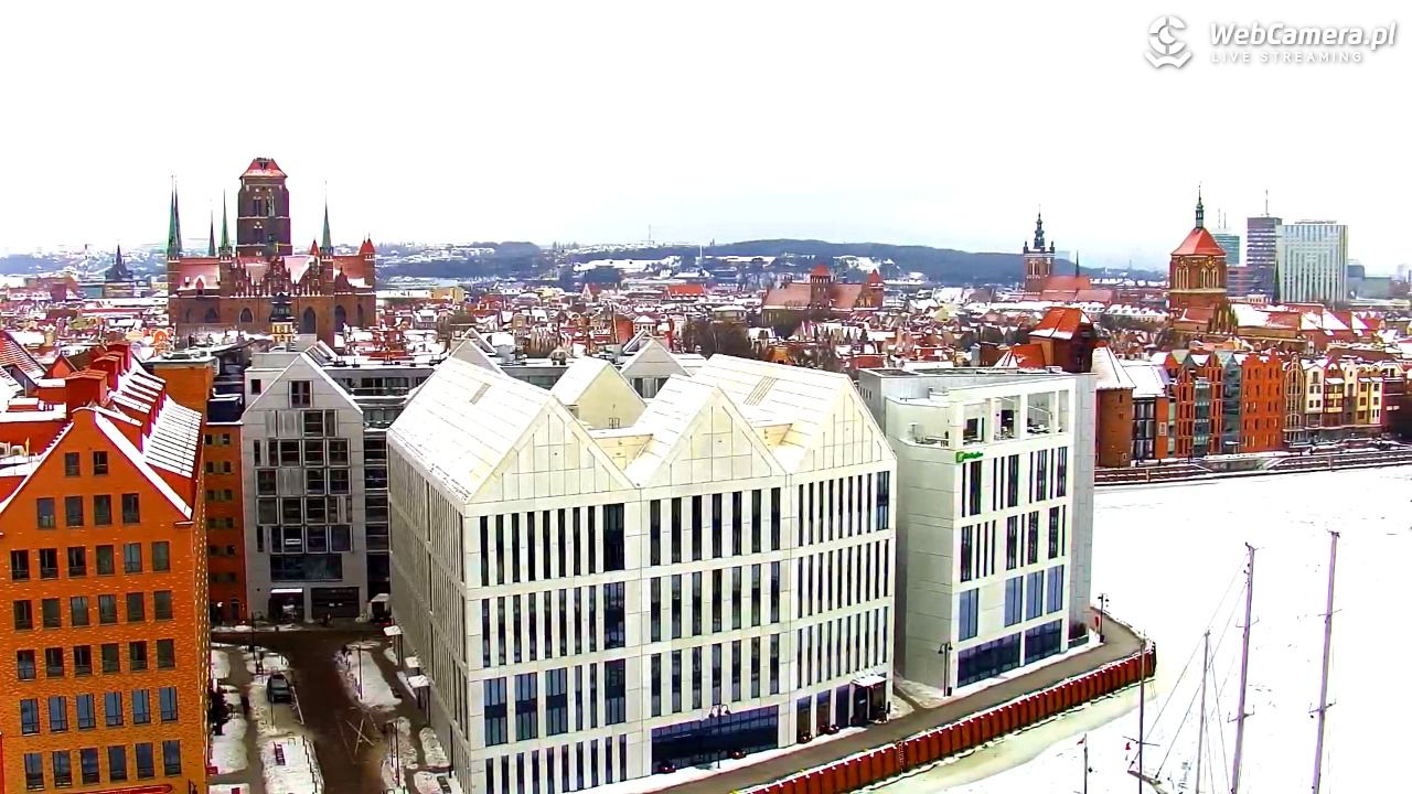 GDAŃSK - widok na Stare Miasto - 30 styczeń 2026, 11:16