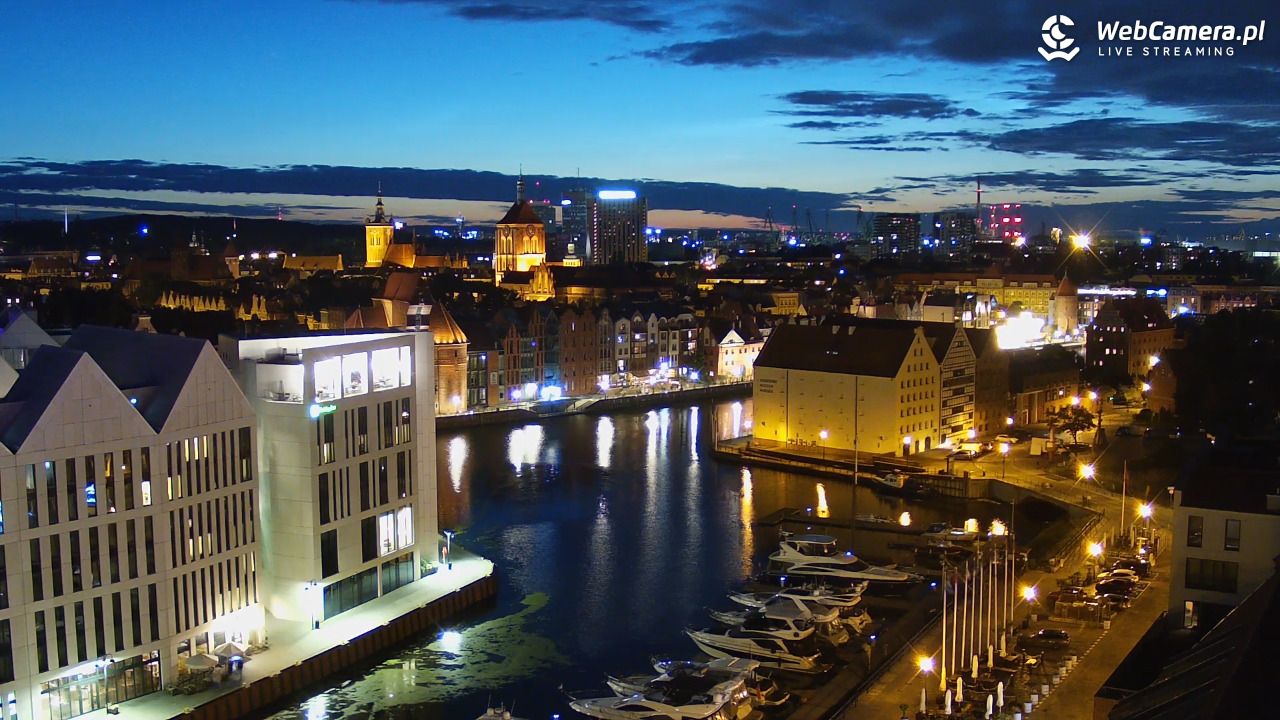 GDAŃSK - widok na Stare Miasto - 09 lipiec 2026, 22:56