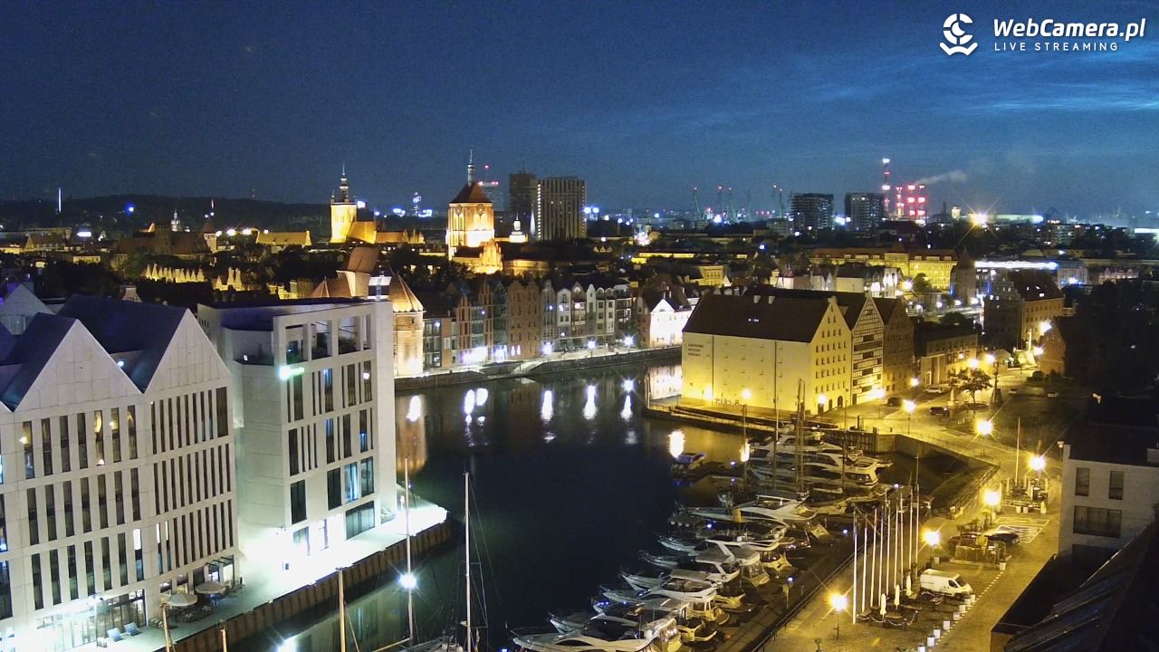 GDAŃSK - widok na Stare Miasto - 17 czerwiec 2026, 00:55
