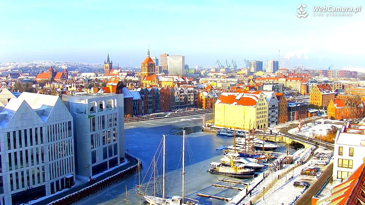 GDAŃSK - widok na Stare Miasto - 18 styczeń 2026, 12:09