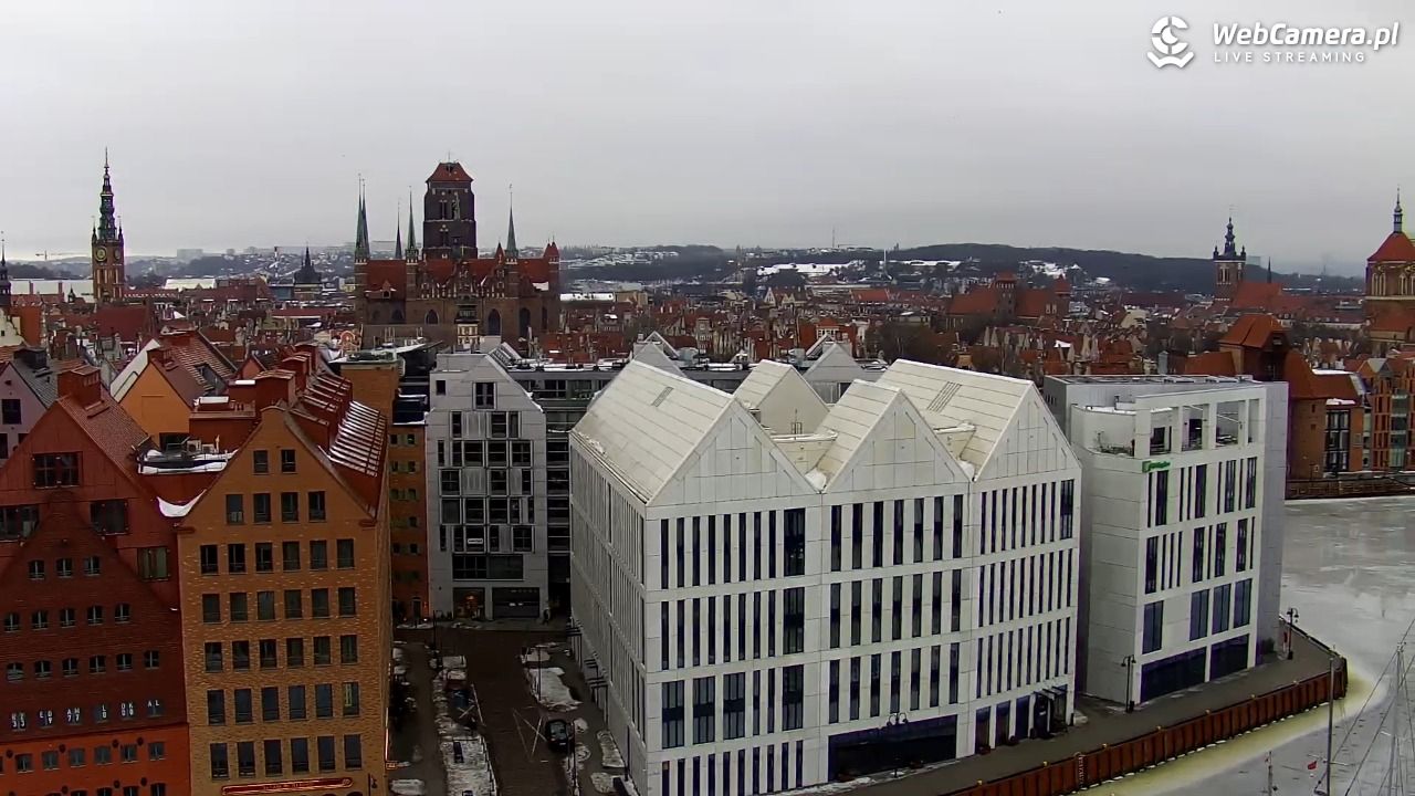 GDAŃSK - widok na Stare Miasto - 24 luty 2026, 08:20