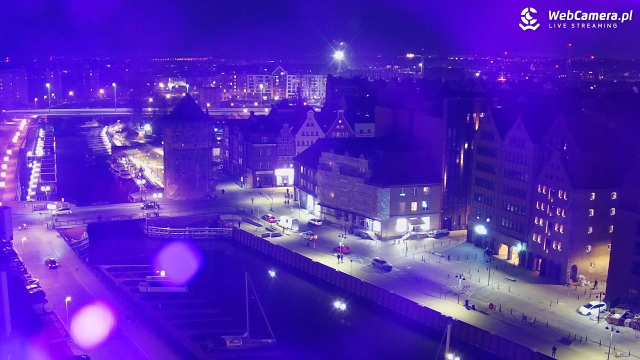 GDAŃSK - widok na Stare Miasto - 23 marzec 2026, 20:43