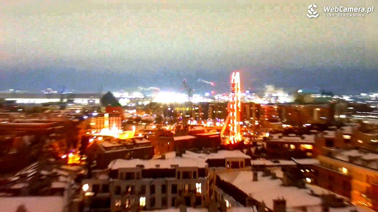 GDAŃSK - widok na Stare Miasto - 29 styczeń 2026, 17:05