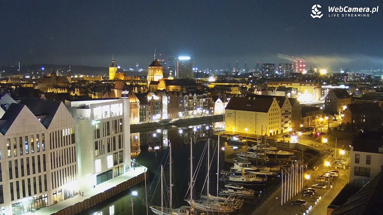 GDAŃSK - widok na Stare Miasto - 22 marzec 2026, 19:50