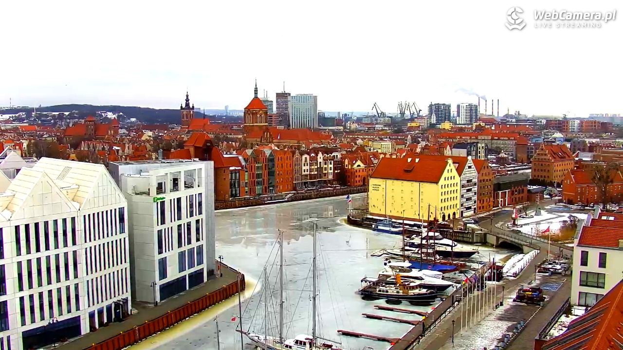 GDAŃSK - widok na Stare Miasto - 24 luty 2026, 08:44