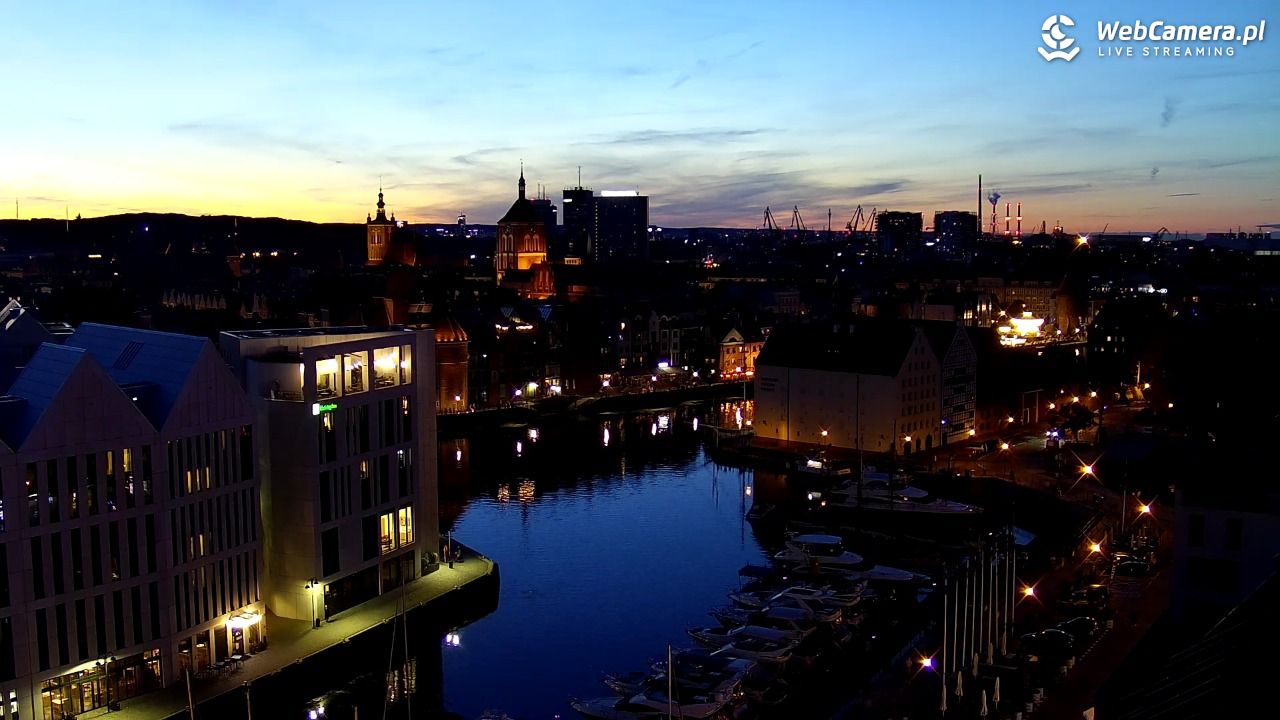 GDAŃSK - widok na Stare Miasto - 26 sierpień 2025, 20:30