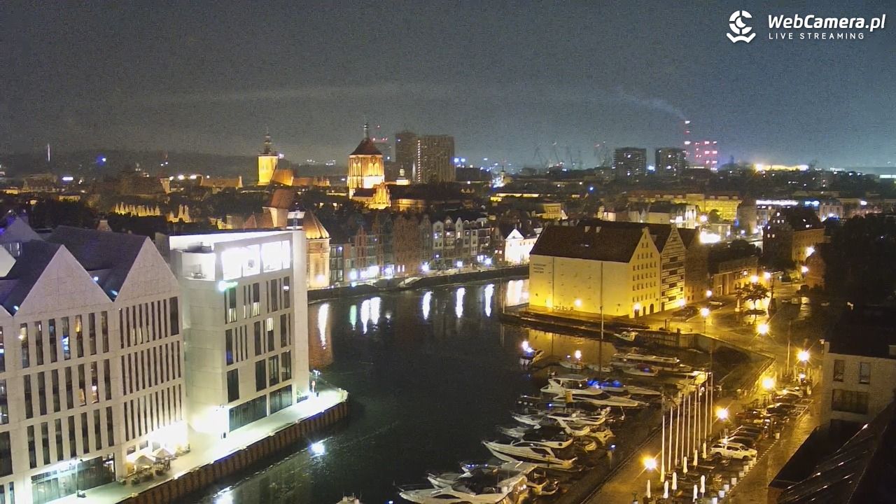 GDAŃSK - widok na Stare Miasto - 18 lipiec 2026, 00:11