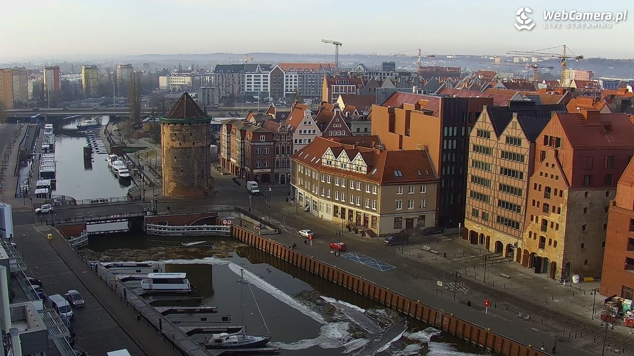 GDAŃSK - widok na Stare Miasto - 07 marzec 2026, 07:44