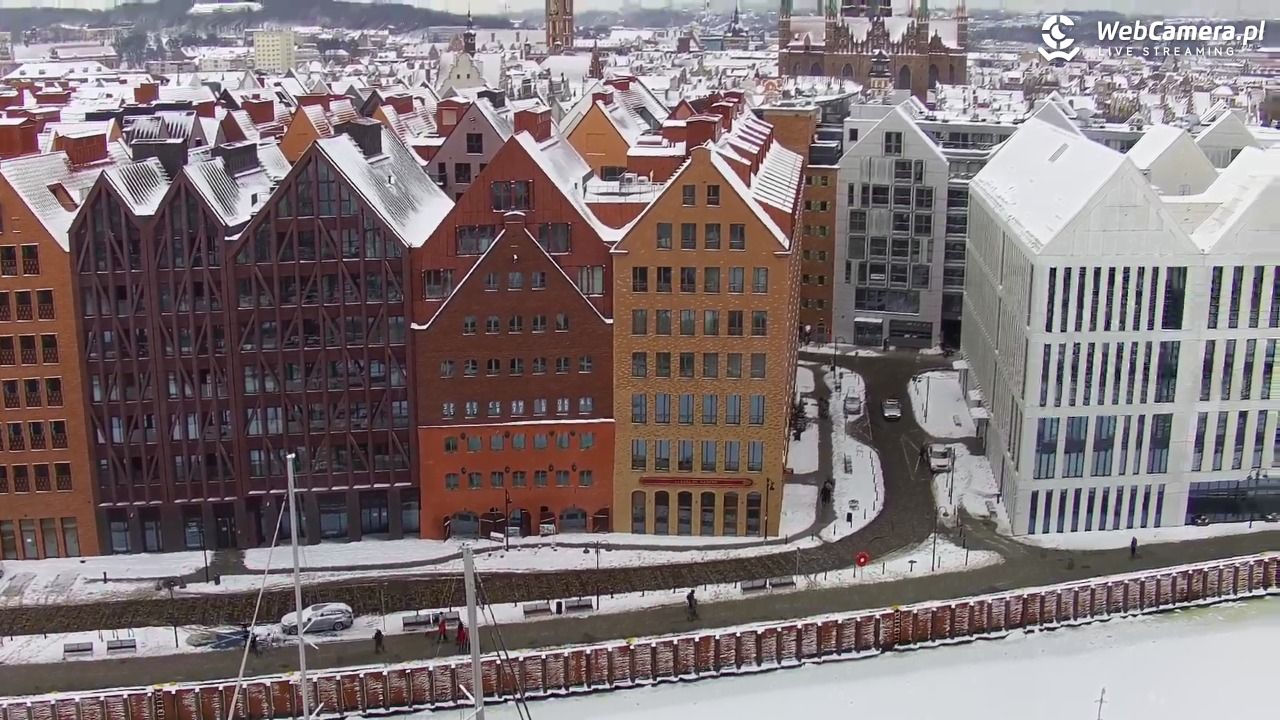 GDAŃSK - widok na Stare Miasto - 08 luty 2026, 12:22