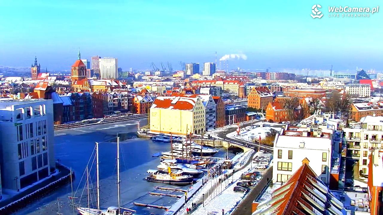 GDAŃSK - widok na Stare Miasto - 18 styczeń 2026, 12:02