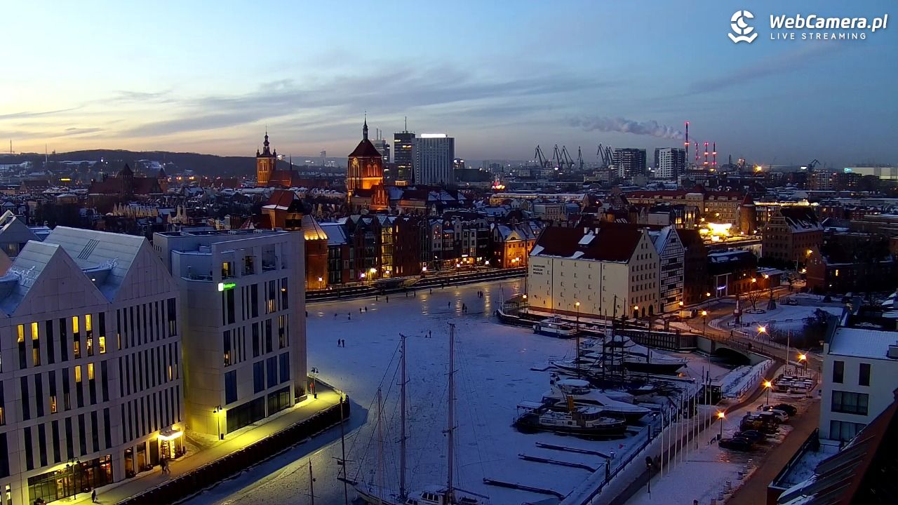 GDAŃSK - widok na Stare Miasto - 02 luty 2026, 17:00