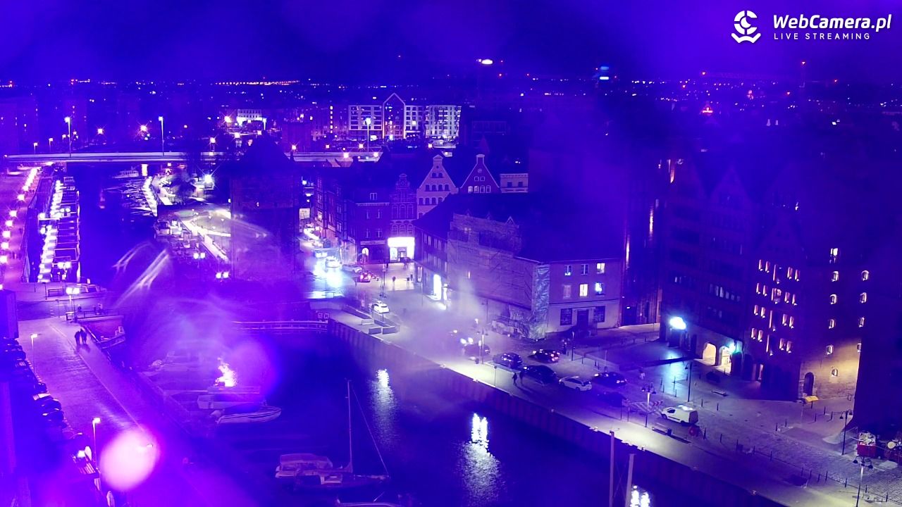 GDAŃSK - widok na Stare Miasto - 25 kwiecień 2026, 22:46