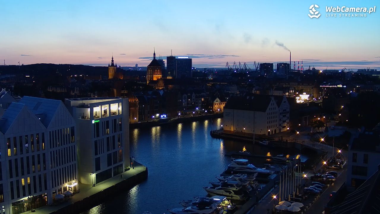GDAŃSK - widok na Stare Miasto - 13 lipiec 2026, 21:59