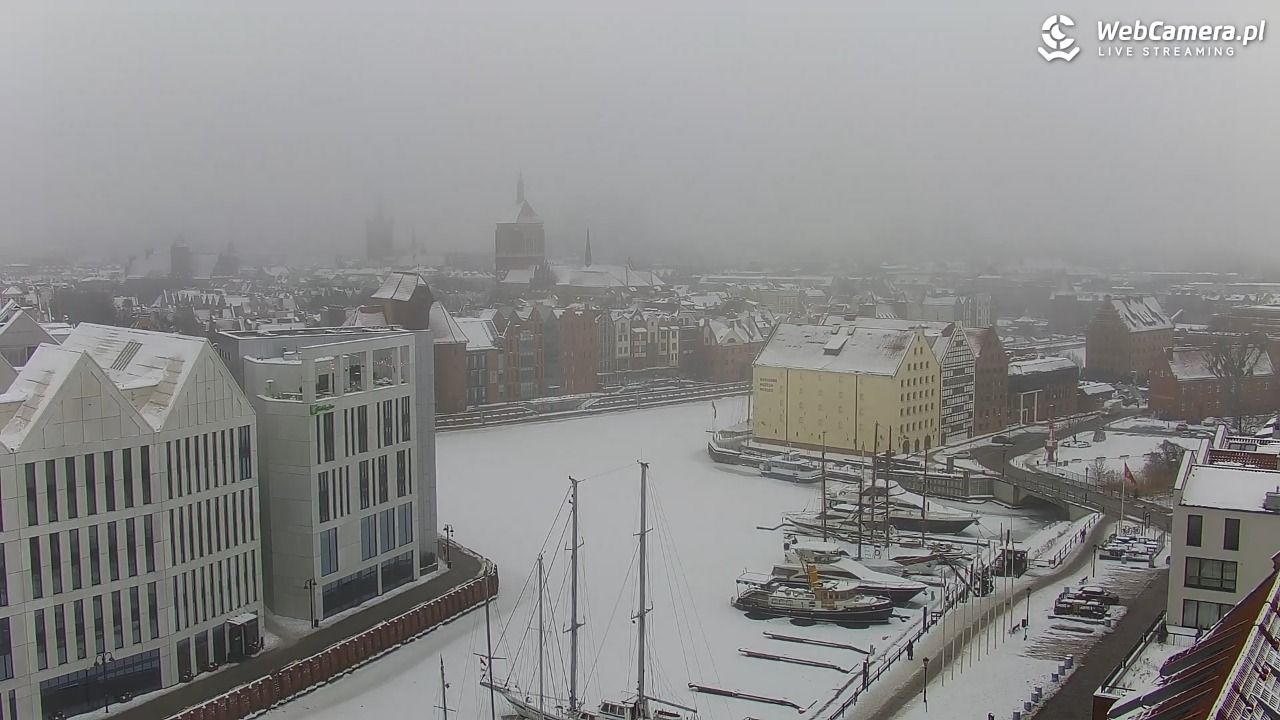 GDAŃSK - widok na Stare Miasto - 09 luty 2026, 09:02