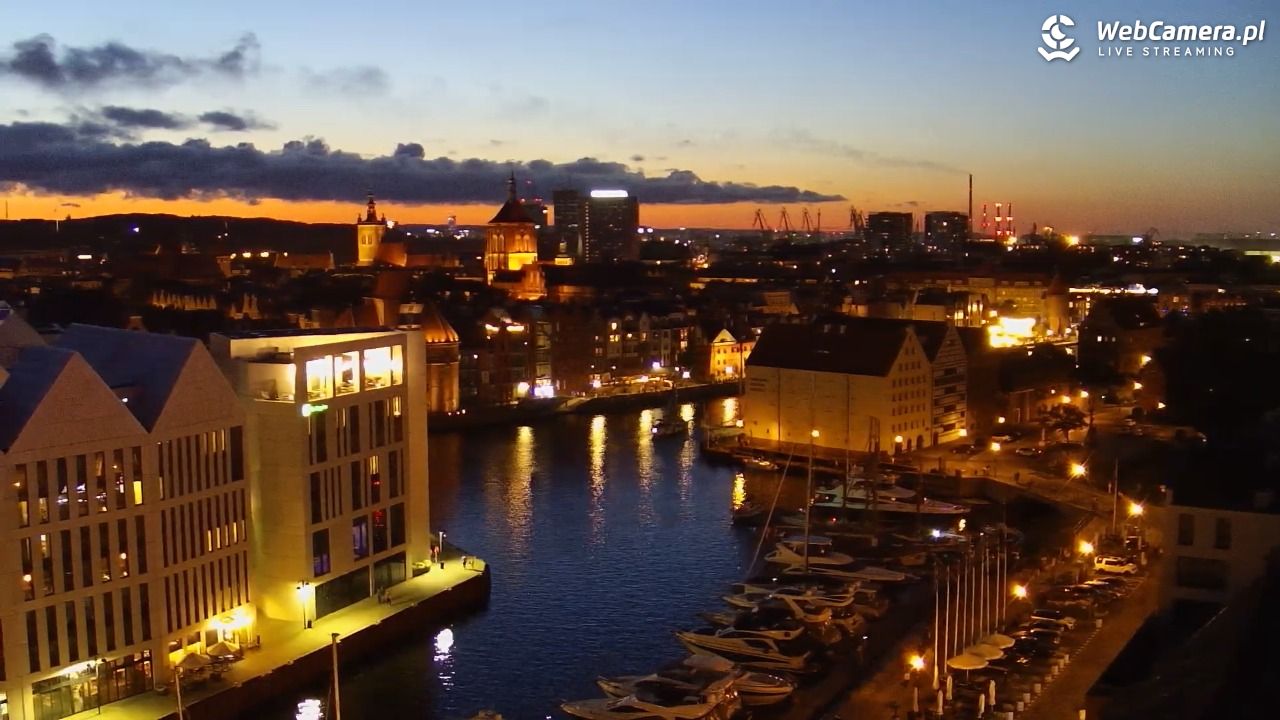 GDAŃSK - widok na Stare Miasto - 25 sierpień 2026, 20:45