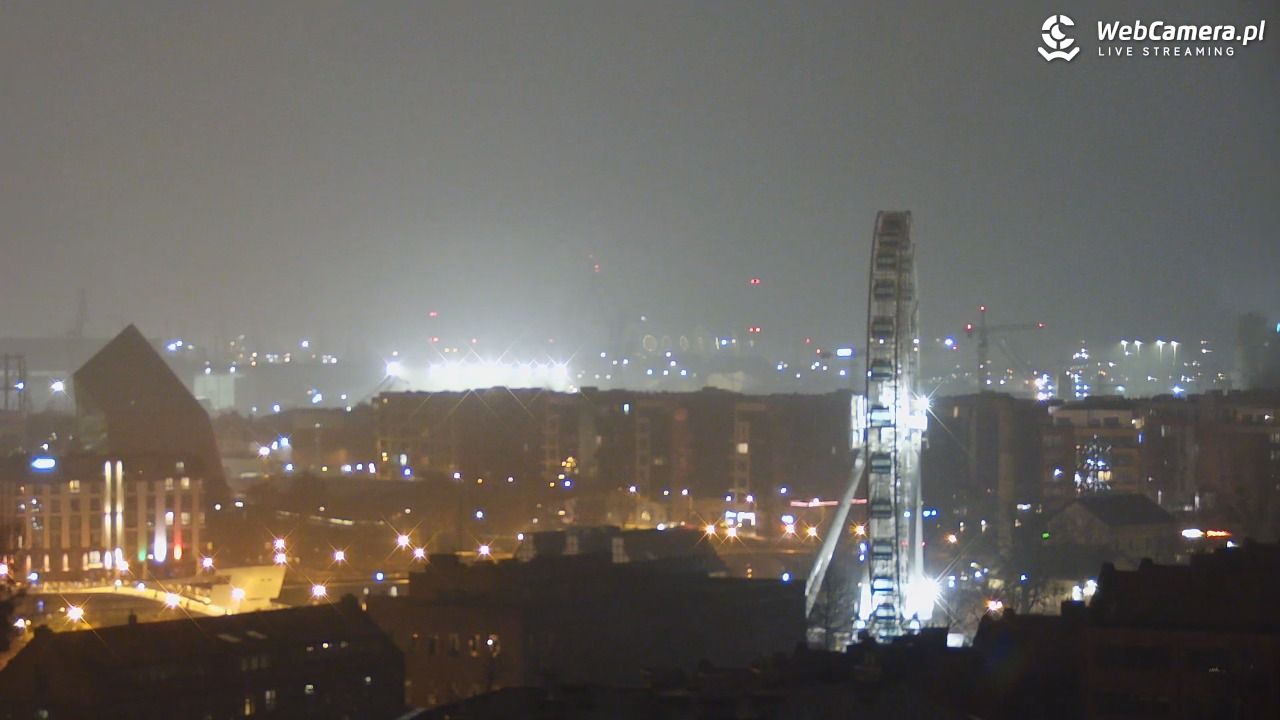 GDAŃSK - widok na Stare Miasto - 06 grudzień 2025, 00:34