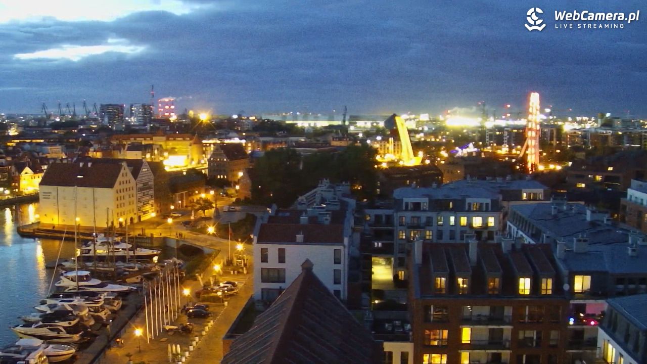 GDAŃSK - widok na Stare Miasto - 21 wresień 2026, 19:25